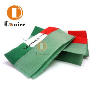 Colorful woven labels