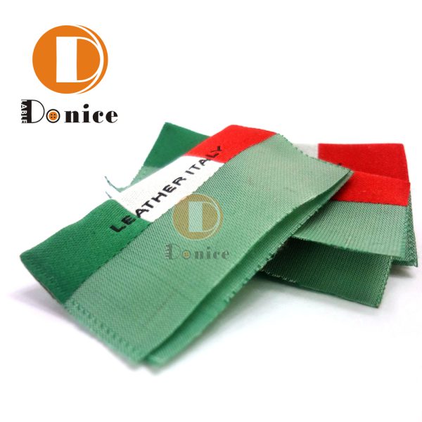 Colorful woven labels