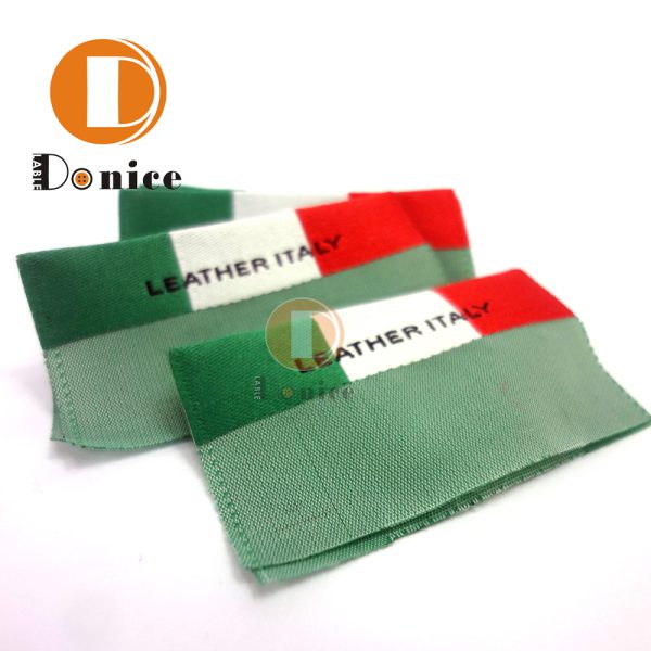 Colorful woven labels