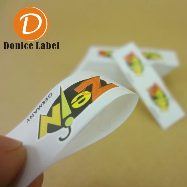 Color printed wash water label