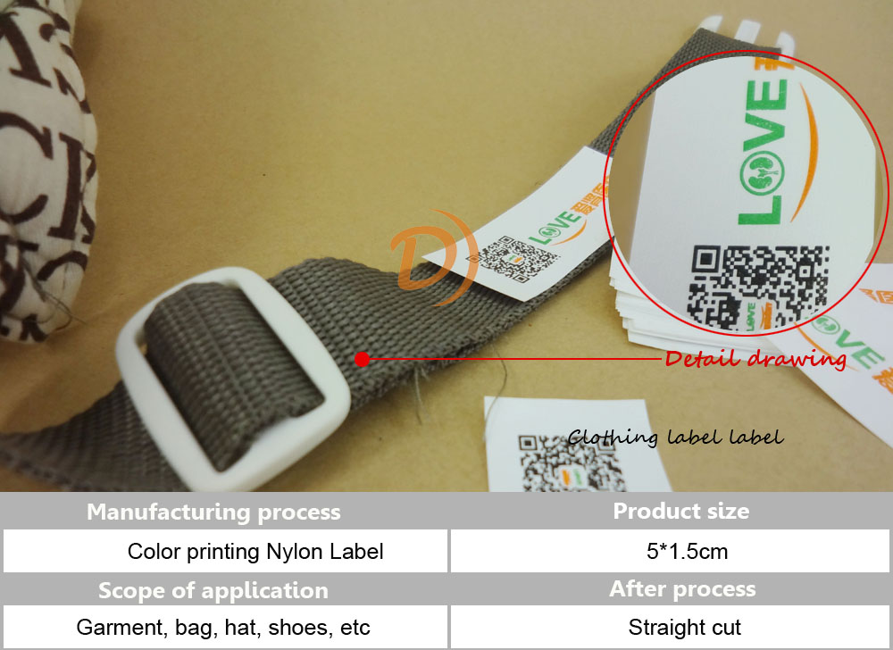 QR code washing label