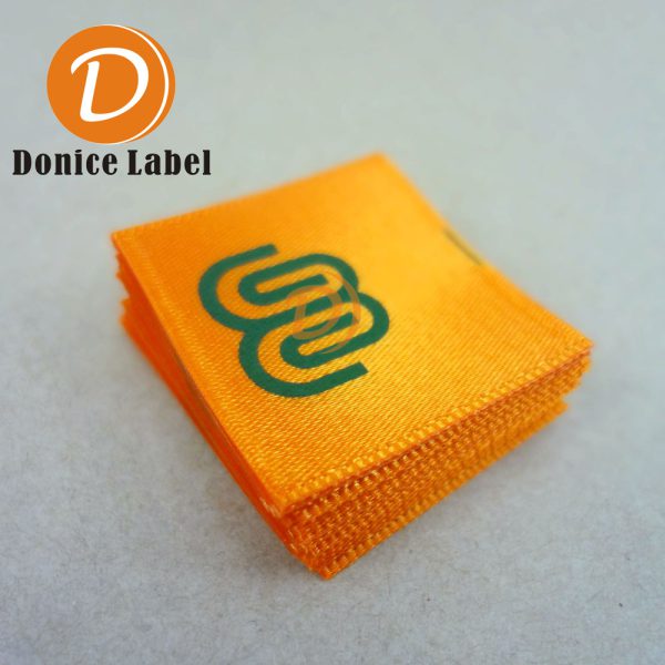 Silk screen color ribbon washing label