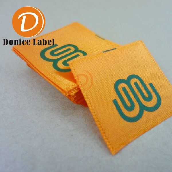 Silk screen color ribbon washing label