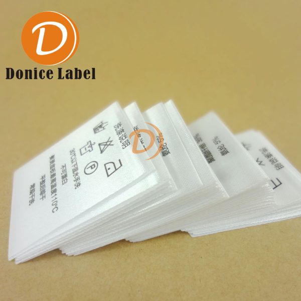 Customized clothing washing label