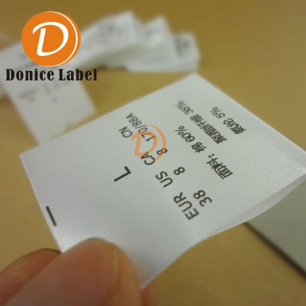 Customized clothing washing label