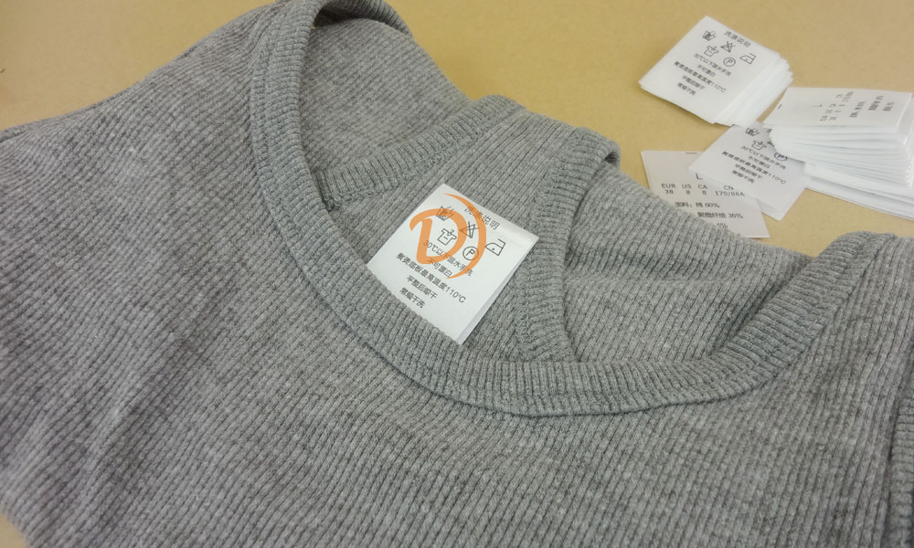 Customized clothing washing label, Chinese manufacturer