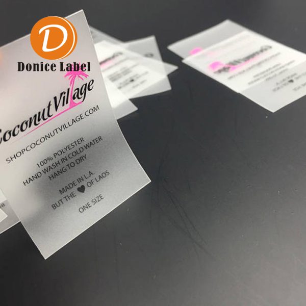 Washing labels for the fashion industry