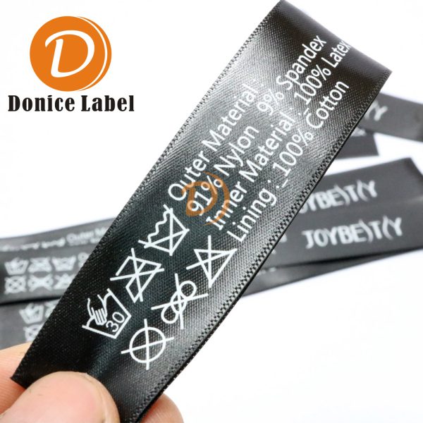 Custom care labels for textile manufacturers