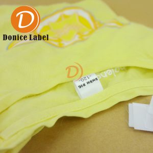 Children's clothing washing label