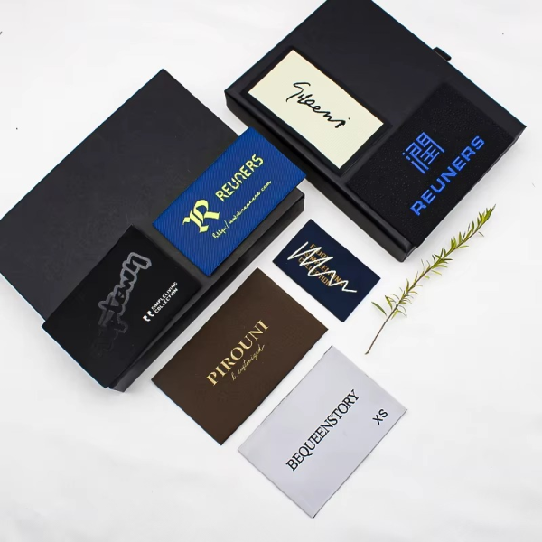 Premium Woven Labels with Metallic Finish