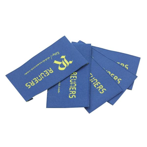 soft woven tags