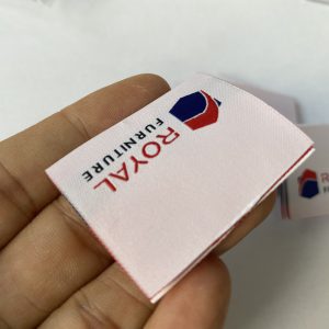 custom satin tags