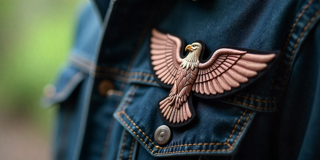 3D Puff Embroidered Eagle Patch