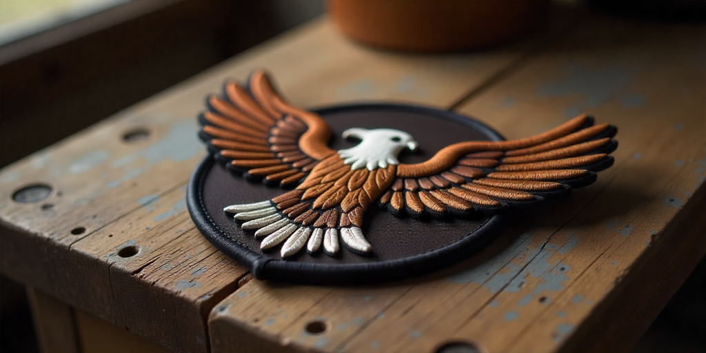 3D Puff Embroidered Eagle Patch