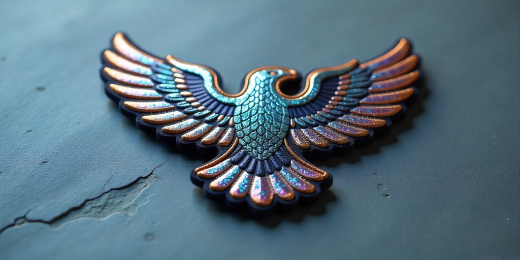 3D Puff Embroidered Eagle Patch