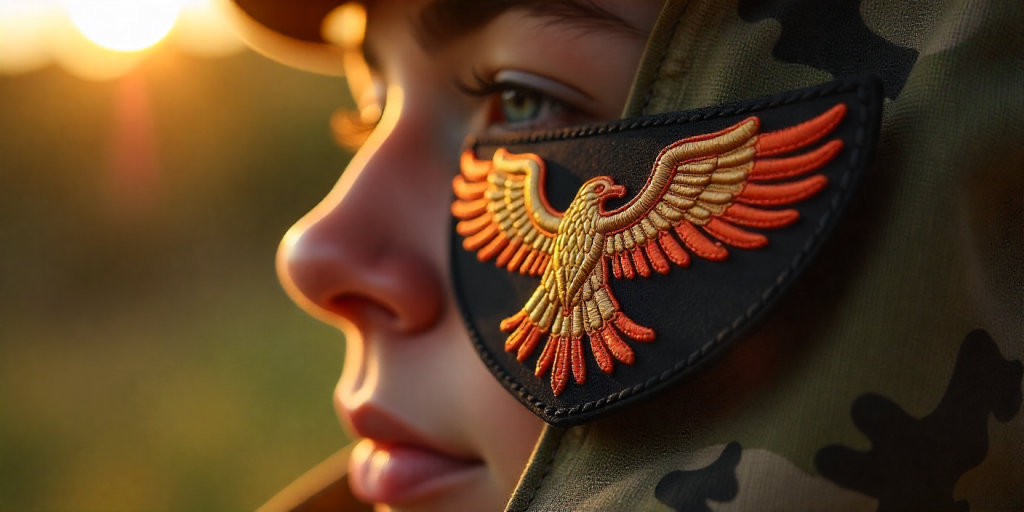 3D Puff Embroidered Eagle Patch