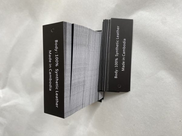 Black clothing small tag