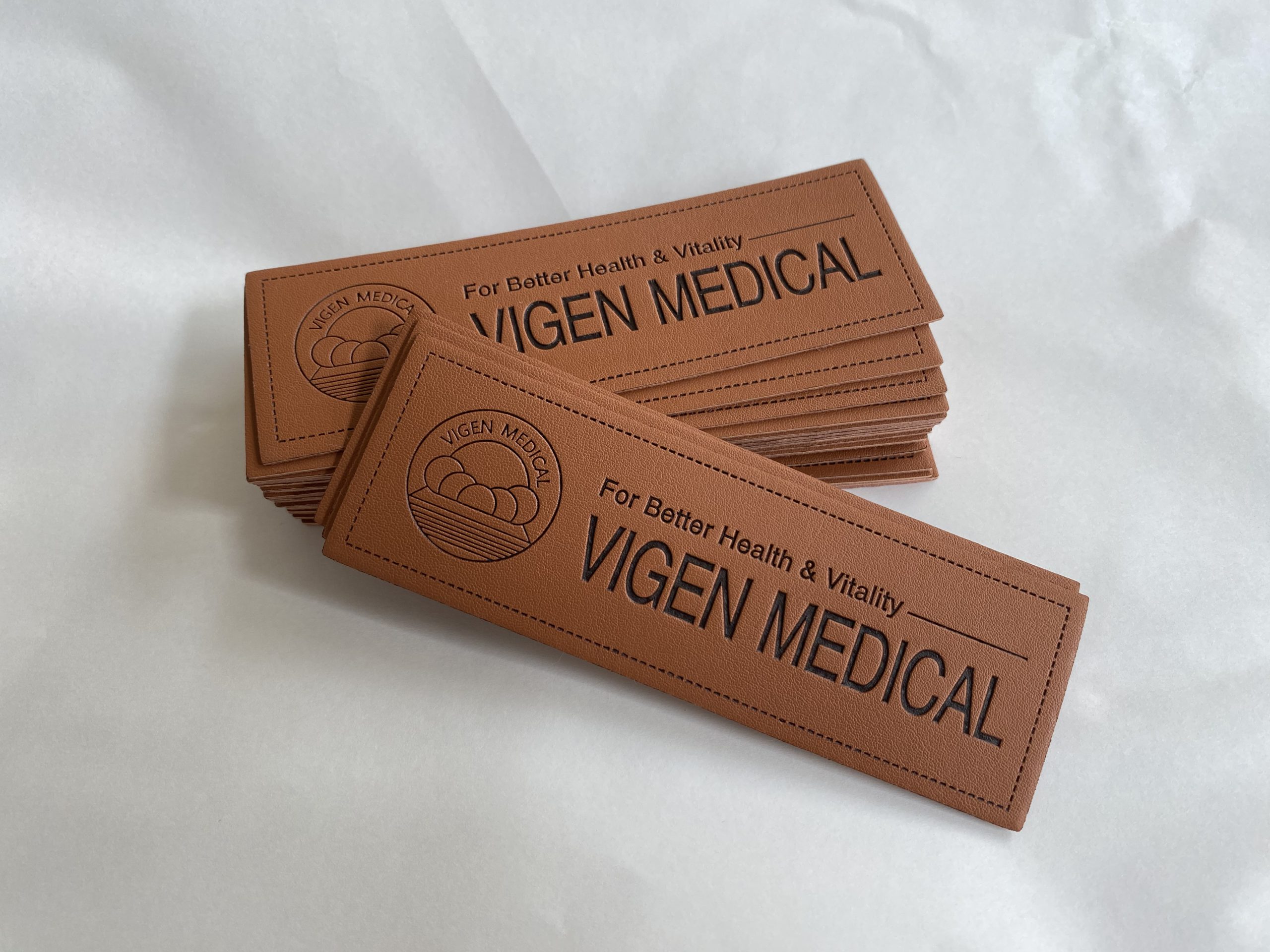 Leather label printing