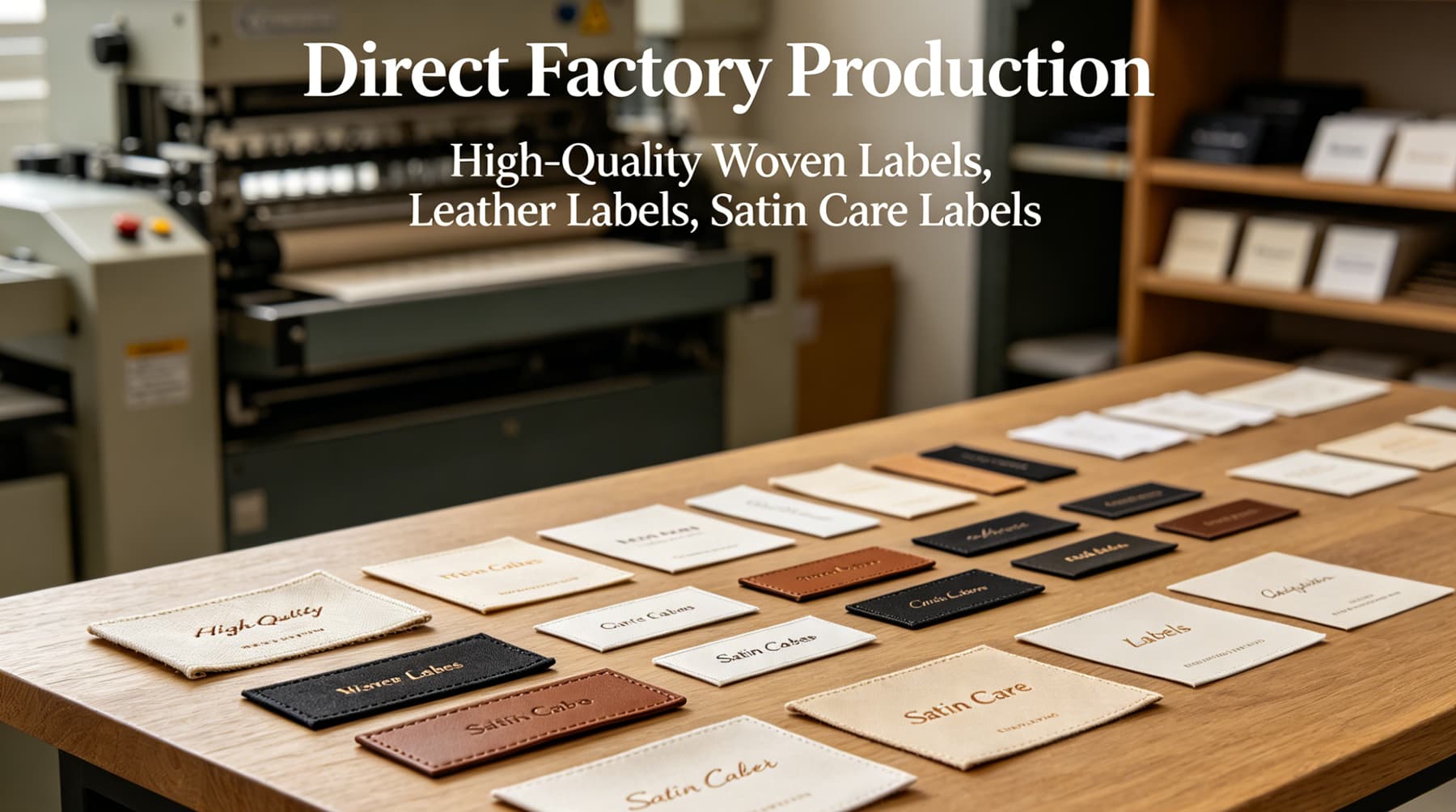 Direct factory supply of custom woven labels for Australian fashion brands, OEM customization, free samples and fast regional shipping