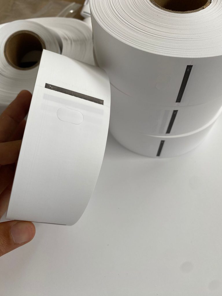 Blank 45*100mm nylon printable wash label roll